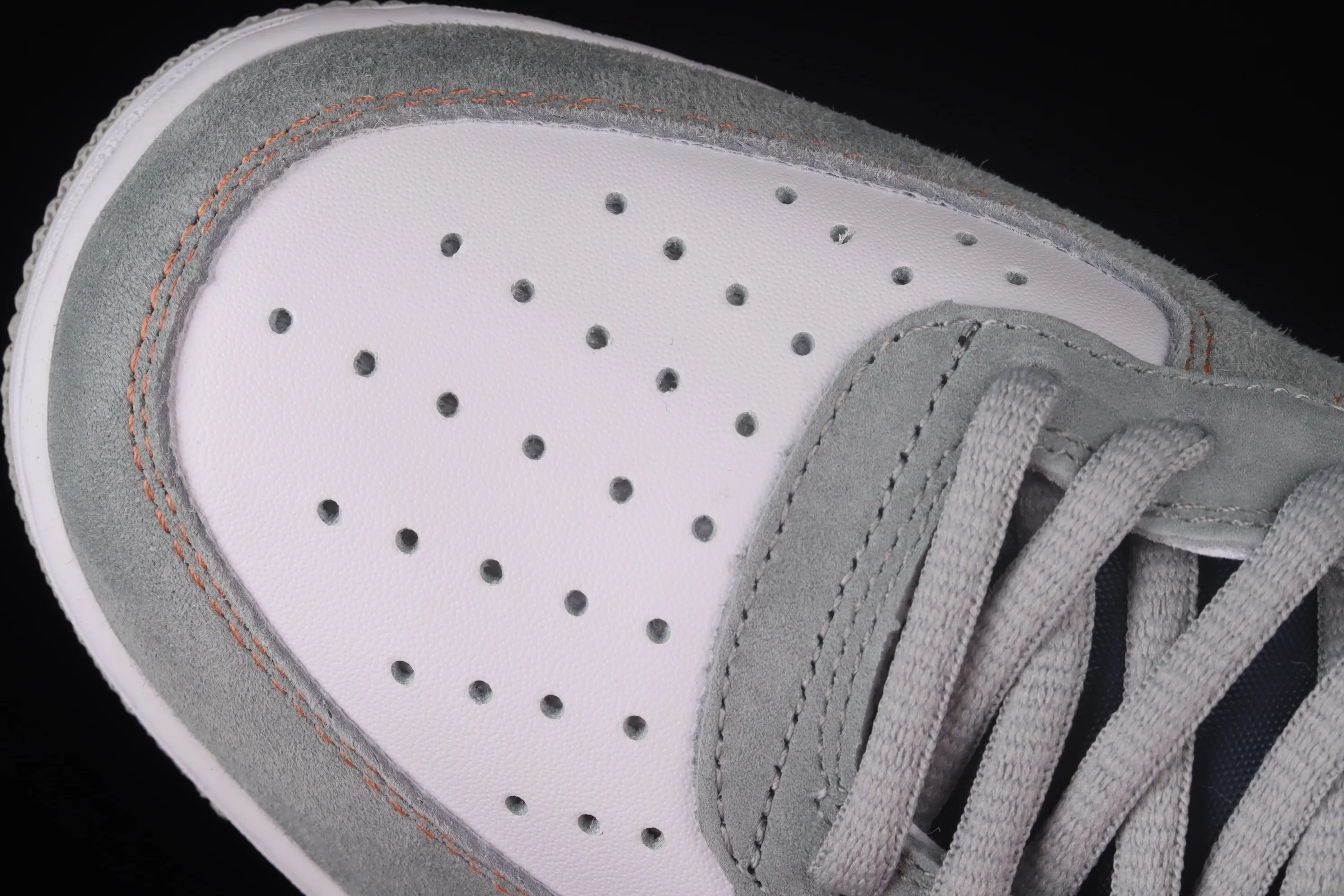 All categories Nk Air Force 1 Air Force series Nk Air Force 1 Mid Air Force mid-top Nk Air Force 1'07 Mid gray blue orange suede Air Force One mid-top casual sneakers CQ5059-203